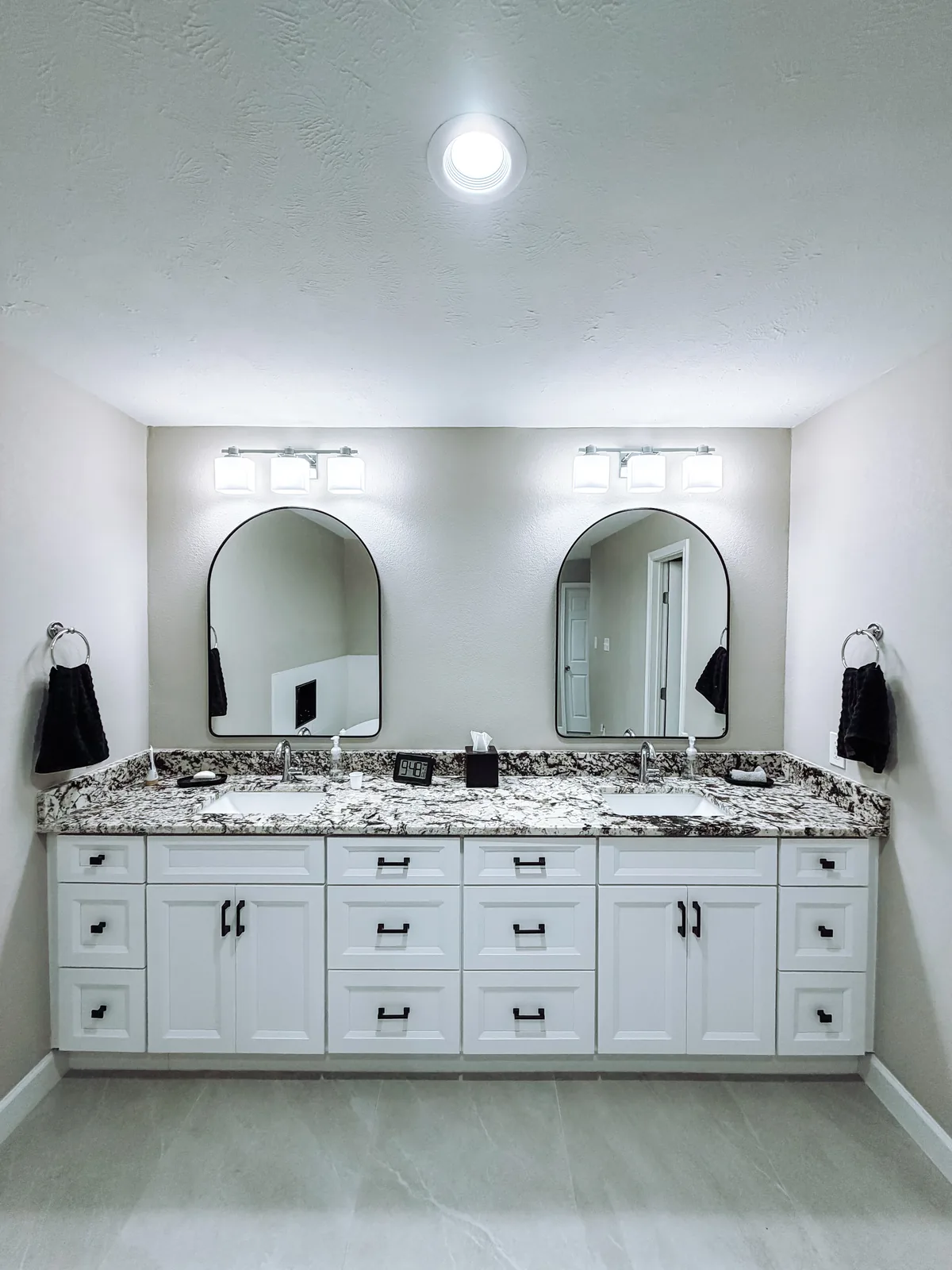 Relaxing frameless walk-in shower in a remodeled Manvel, TX bathroom by Texan Home Additions