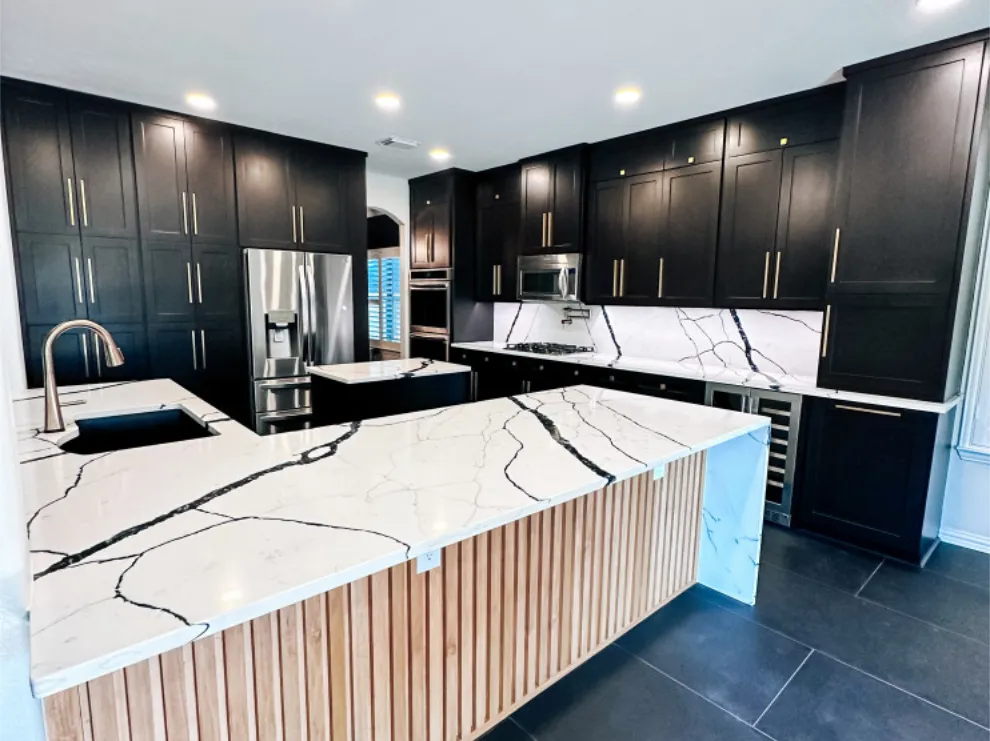 Black and white kitchen remodel