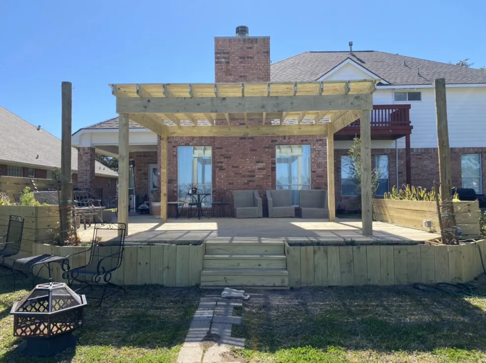Pergola and deck