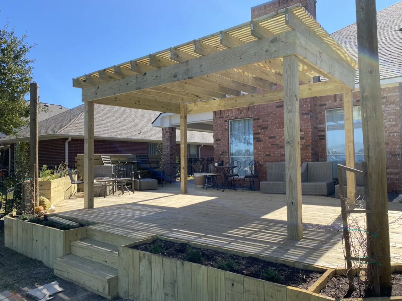 Outdoor living spaces in Pearland